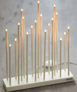 Candelabro eléctrico Elflugan Grande, Off-white