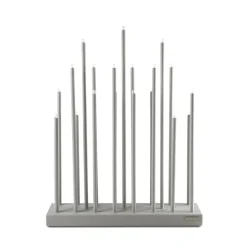 Candelabro eléctrico Elflugan Grande, Gris claro