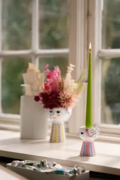 Candelabro Eva 9,5 cm, Rosa