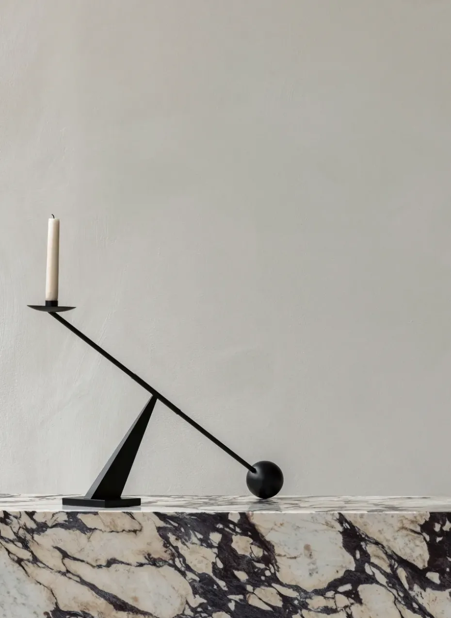 Candelabro Interconnect 70 cm, negro