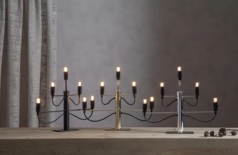 Candelabro Milano 5, 46 cm, Cromo