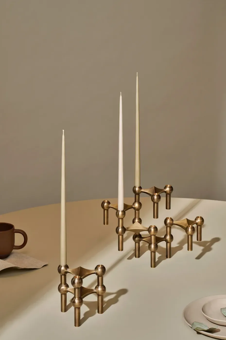 Candelabro Nagel, Bronzed brass