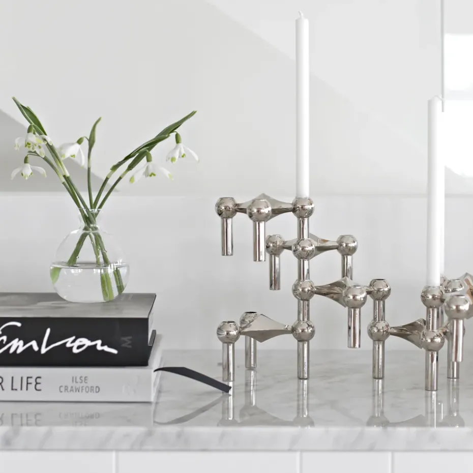 Candelabro Nagel, cromo