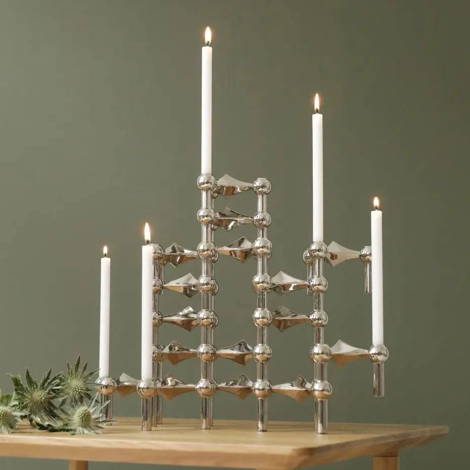Candelabro Nagel, cromo