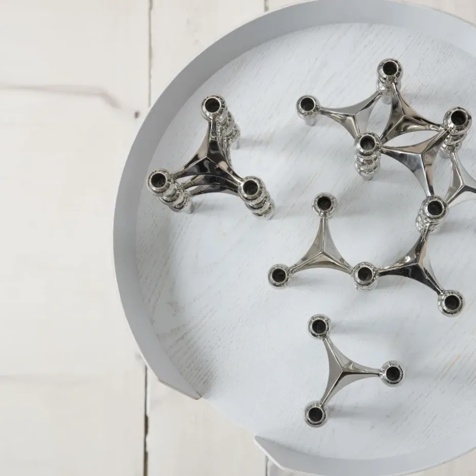 Candelabro Nagel, cromo