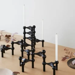 Candelabro Nagel, negro mate