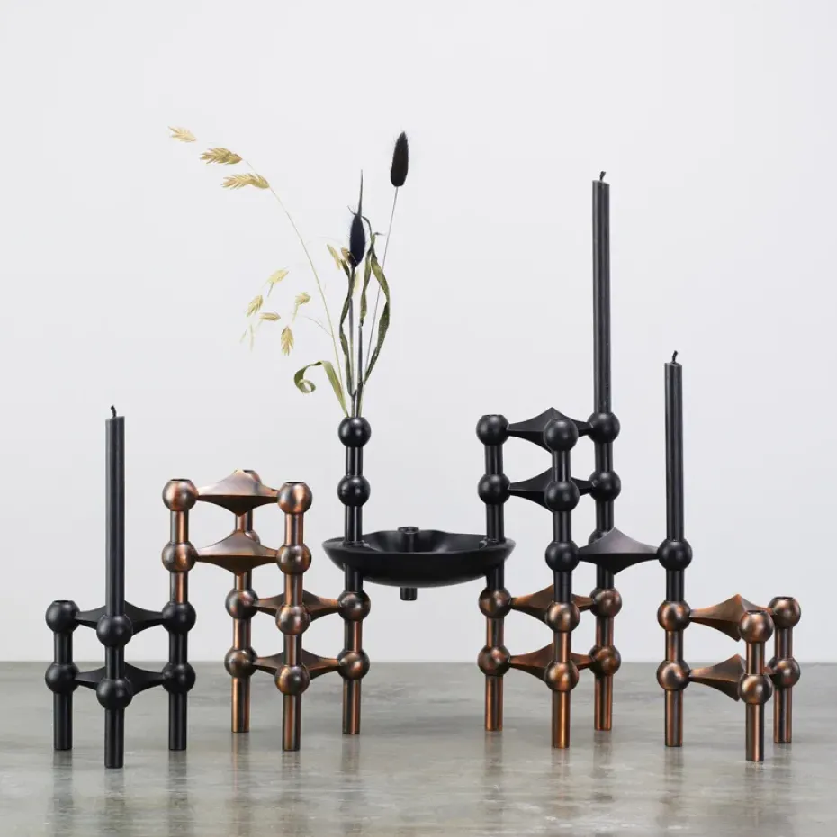 Candelabro Nagel, negro mate