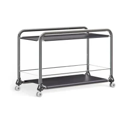 Carrito con ruedas Tension, Cromo-graphit texture