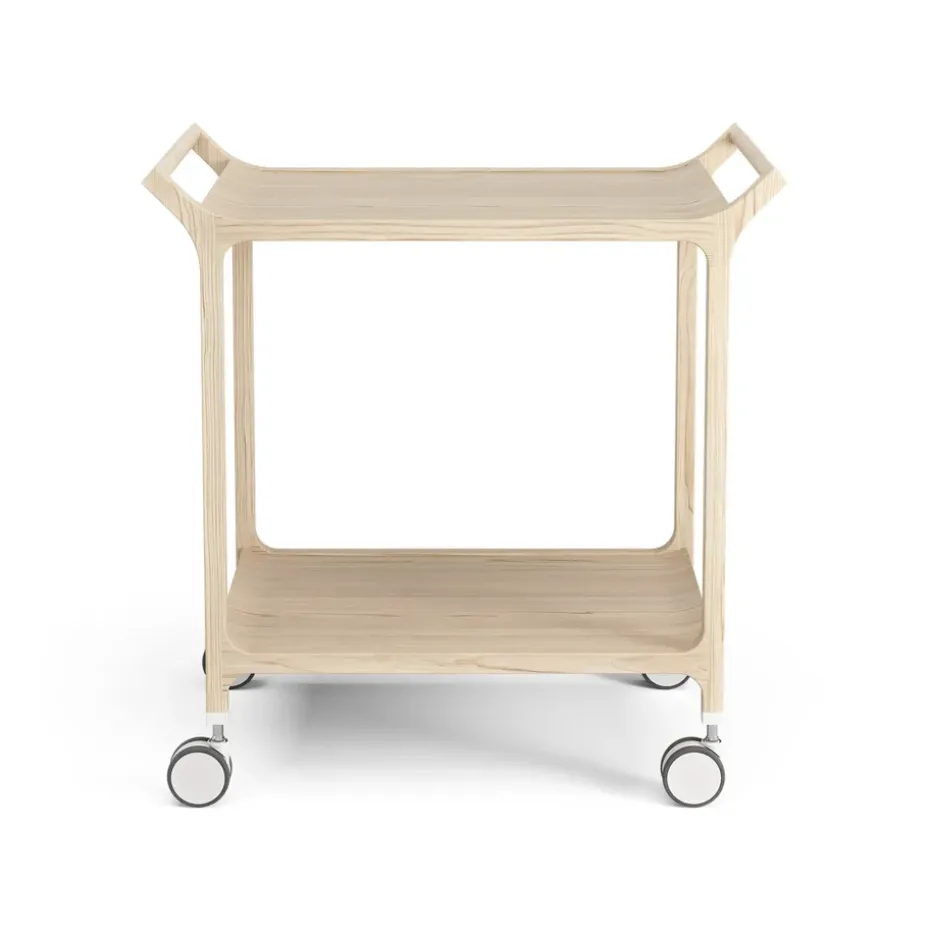 Carrito para servir Teatime, fresno lacado