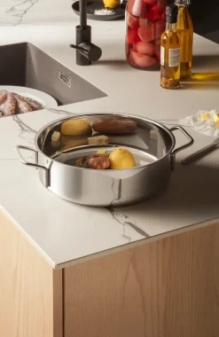 Cazuela con 2 asas Eva Trio Stainless Steel, Ø28 cm