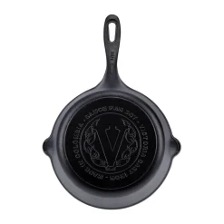 Cazuela de hierro fundido Victoria, previamente curada, 1,9 L
