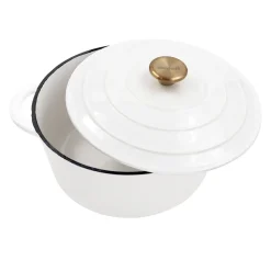 Cazuela de hierro fundido Nordwik 5 L, Blanco