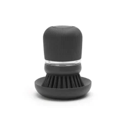 Cepillo para platos con dispensador Brabantia, gris oscuro