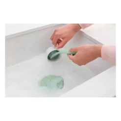 Cepillo para platos con soporte con ventosa Brabantia, Jade green