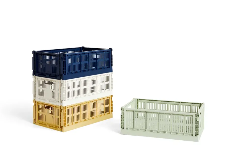 Cesta Colour Crate L 34,5x53 cm, Off-white
