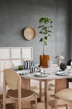 Cesta de pan Toppu Ø24 cm, Black-white -taupe