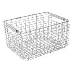 Cesta Rectangular 19, acero galvanizado