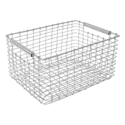 Cesta Rectangular 15, acero resistente al ácido