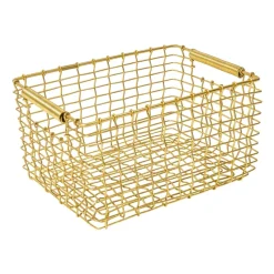 Cesta Rectangular 15, latón