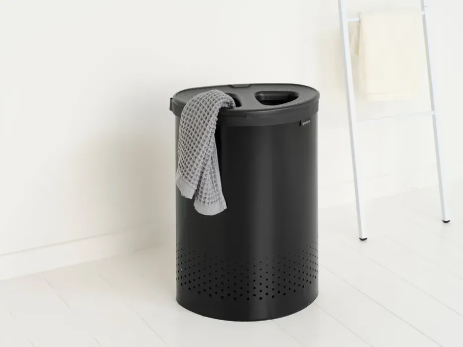 Cesto de lavandería Brabantia selector 55 L, Negro mate