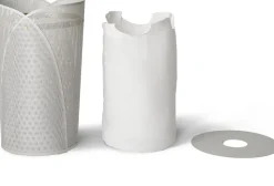 Cesto de ropa Oya 75 L, Gris cálido