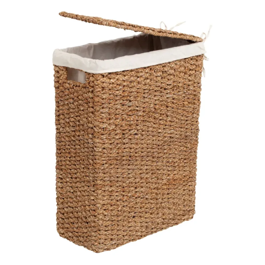Cesto de ropa trenzado Esther crudo, 58 cm