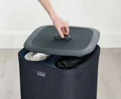 Cesto para ropa Tota 60 L, Negro