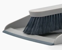 Cleantech Recogedor y cepillo para interiores montado en la pared con protector, Stone