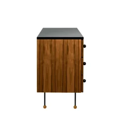 Cómoda 62 Dresser, American walnut, 3 cajones