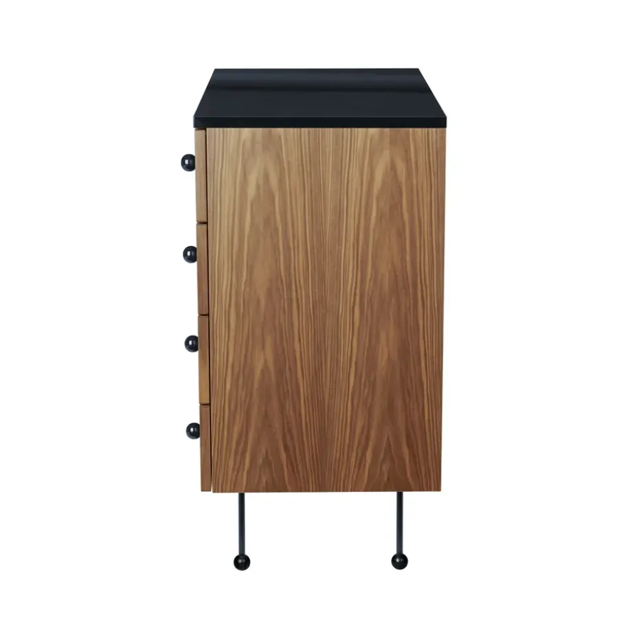 Cómoda 62 Dresser, American walnut, 4 cajones