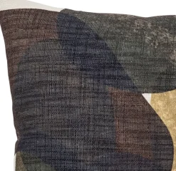 Cojín Arona 45x45 cm, Blanco-marrón