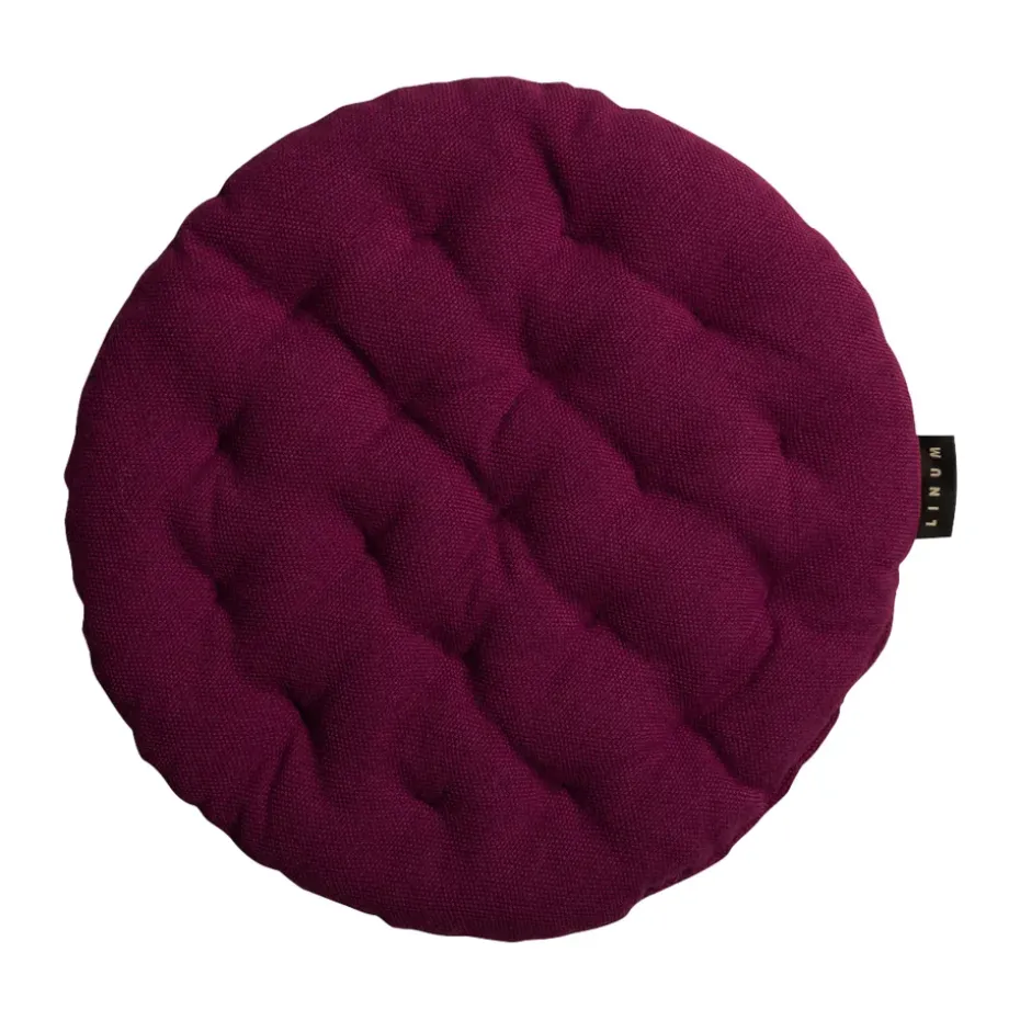 Cojín de silla Pepper Ø37 cm, Rojo burdeos