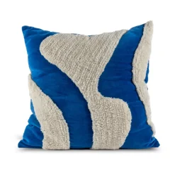 Cojín Fluffy 50x50 cm, Blue-beige