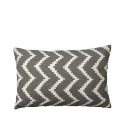 Cojín Ikat Sema, Grey/offwhite, 40 cm