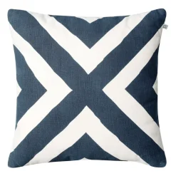 Cojín Impal Outdoor, Blue/off white, 50 cm