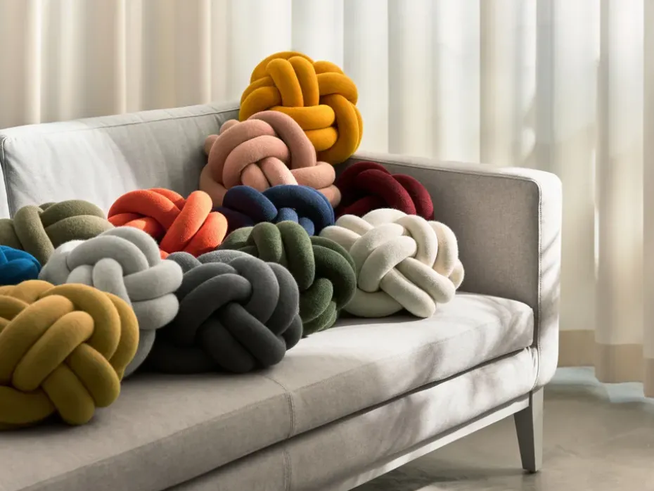 Cojín Knot, Cream