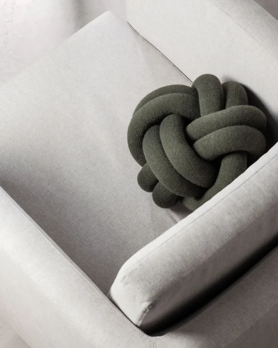 Cojín Knot, Forest green