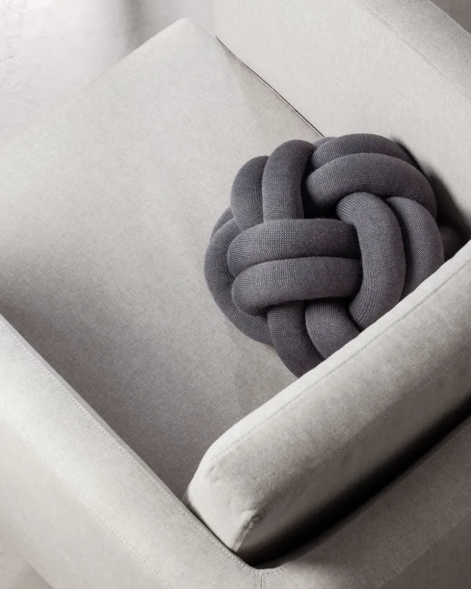 Cojín Knot, gris