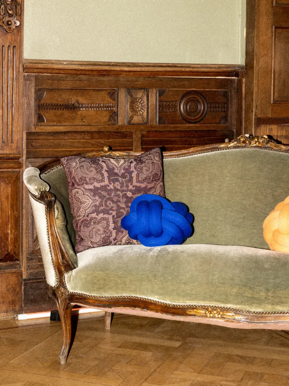 Cojín Knot, Klein Blue
