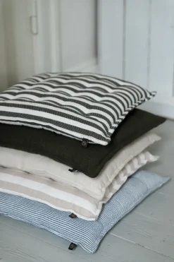 Cojín para silla Ernst 40x40 cm, Azul y blanco