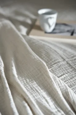 Colcha Breeze 260x260 cm, Blanco roto