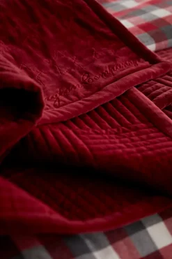 Colcha Cotton Velvet Star 160x240 cm, Rojo