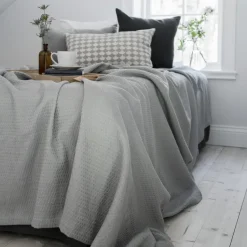 Colcha de cama Kimono 139x260 cm, concrete (gris)