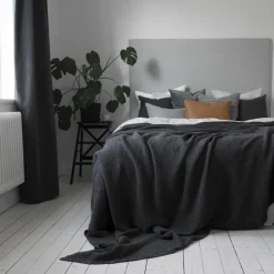 Colcha de cama Moss 160x260 cm, charcoal (gris)