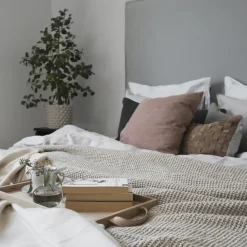 Colcha de cama Moss 260x260 cm, beige
