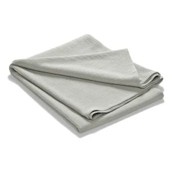 Colcha de cama Stripe algodón lavado a la piedra 260x260, gris claro