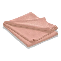 Colcha de cama Stripe algodón lavado a la piedra 260x260, Dusty rose