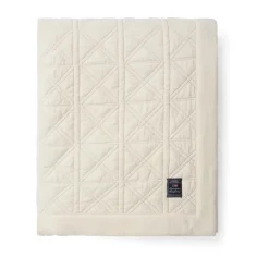 Colcha Quilted organic cotton velvet 260x240 cm, Blanco
