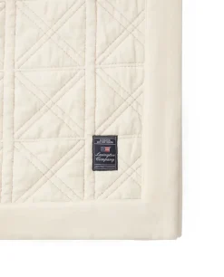 Colcha Quilted organic cotton velvet 260x240 cm, Blanco