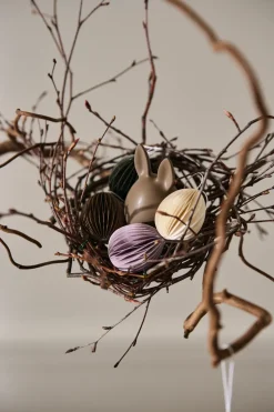 Colgante de Pascua Ovoid papel small 4 cm, Sand